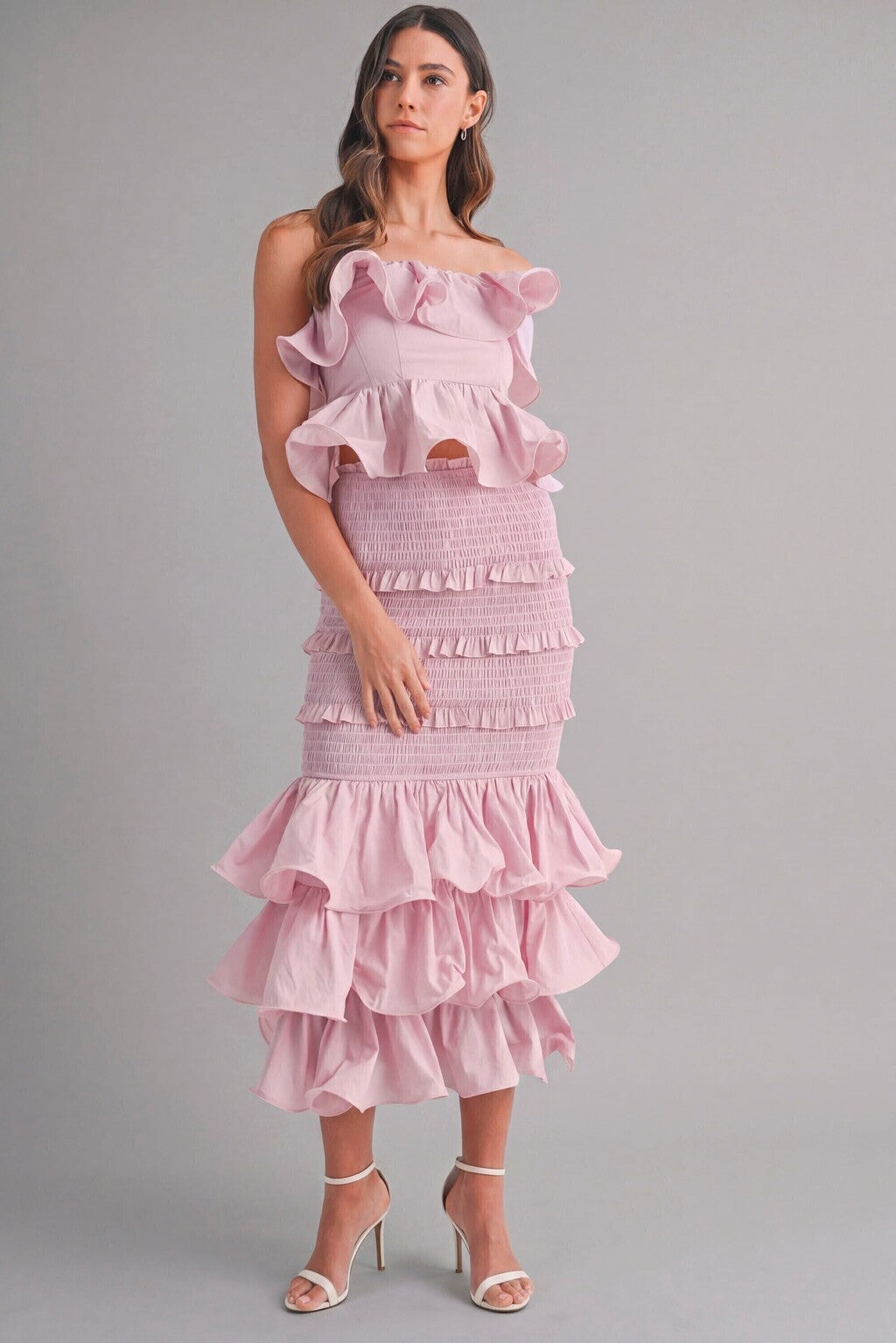 Conjunto ruffled glam look completo MB Mayte Barrera