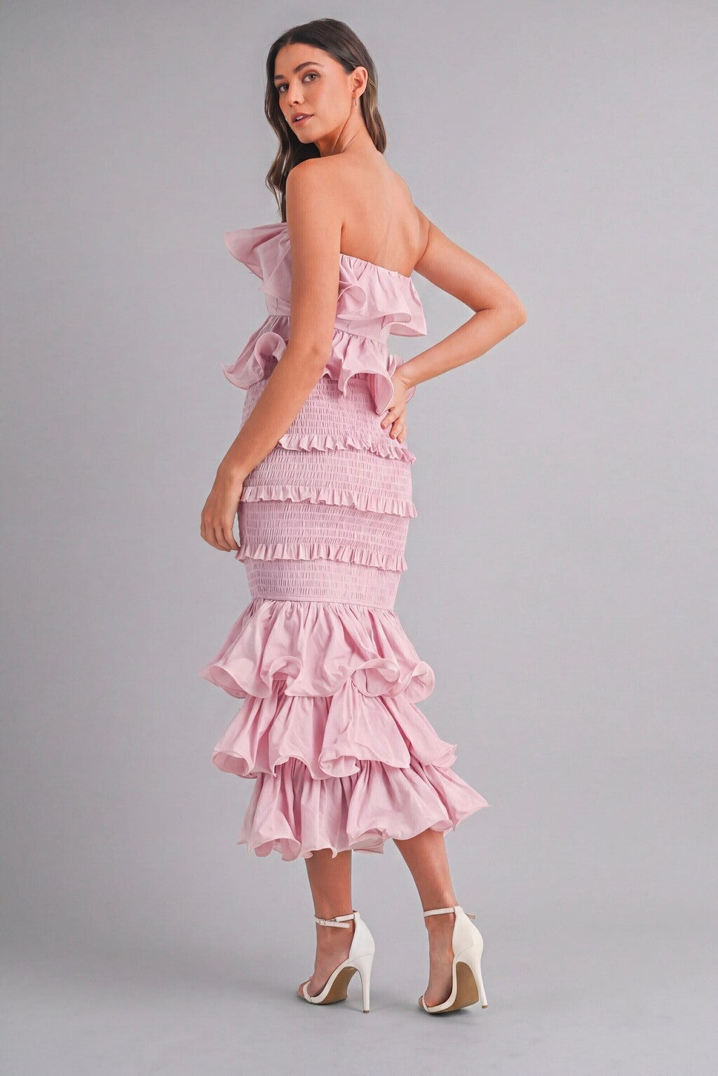 Conjunto ruffled glam detalle de acabado