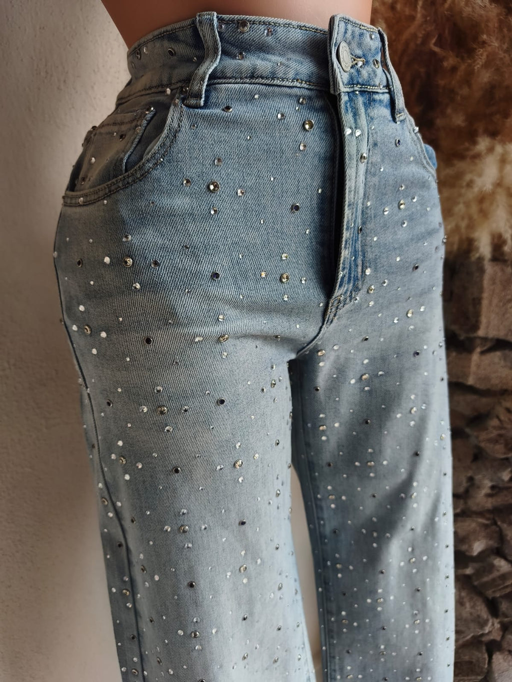 Pantalón Jeans Azul con Aplicaciones 251695 imagen 3 MB Mayte Barrera