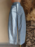 Pantalón Estampado Azul de Pierna Amplia 261505 imagen 1 MB Mayte Barrera
