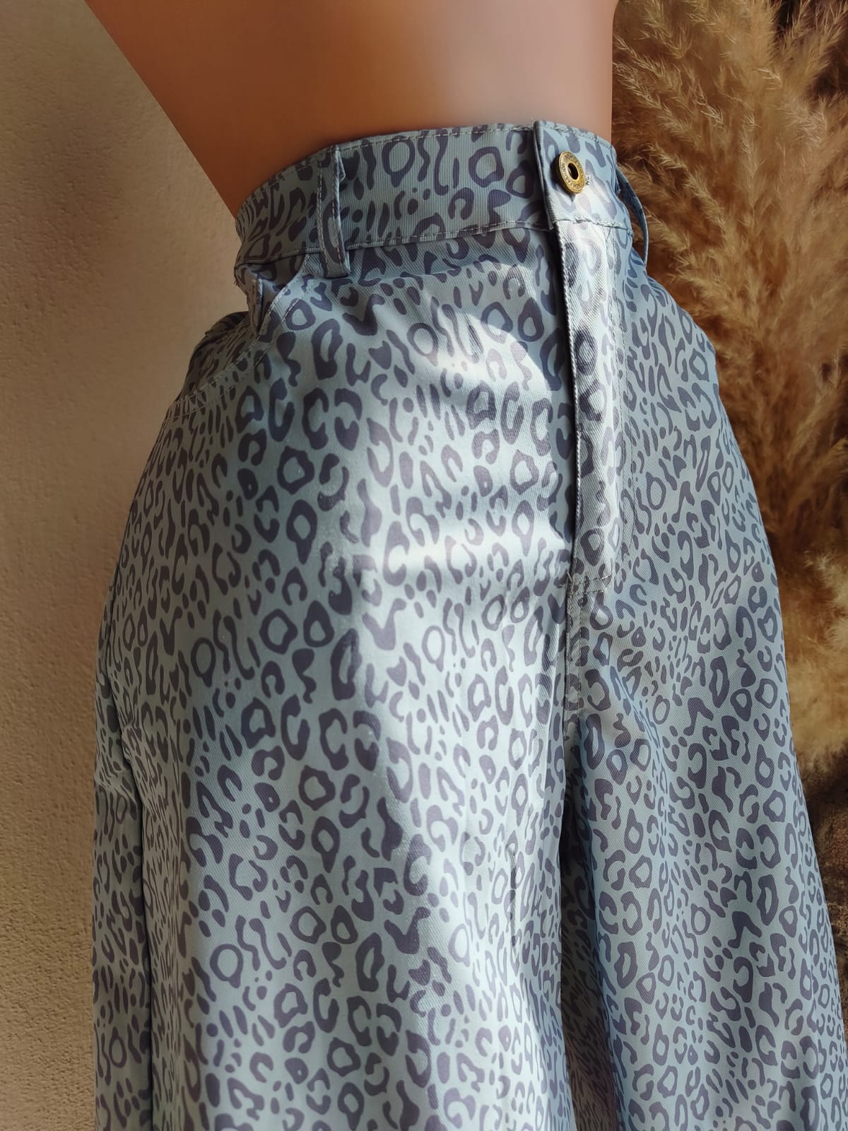 Pantalón Estampado Azul de Pierna Amplia 261505 imagen 3 MB Mayte Barrera