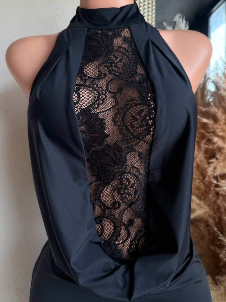 Vestido negro 261727 look completo MB Mayte Barrera