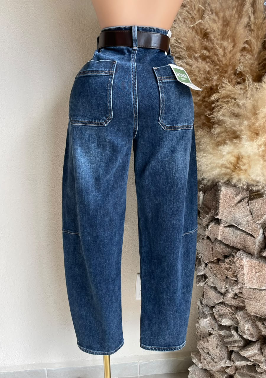Pantalón Jeans Barrel Azul 261750 imagen 2 MB Mayte Barrera