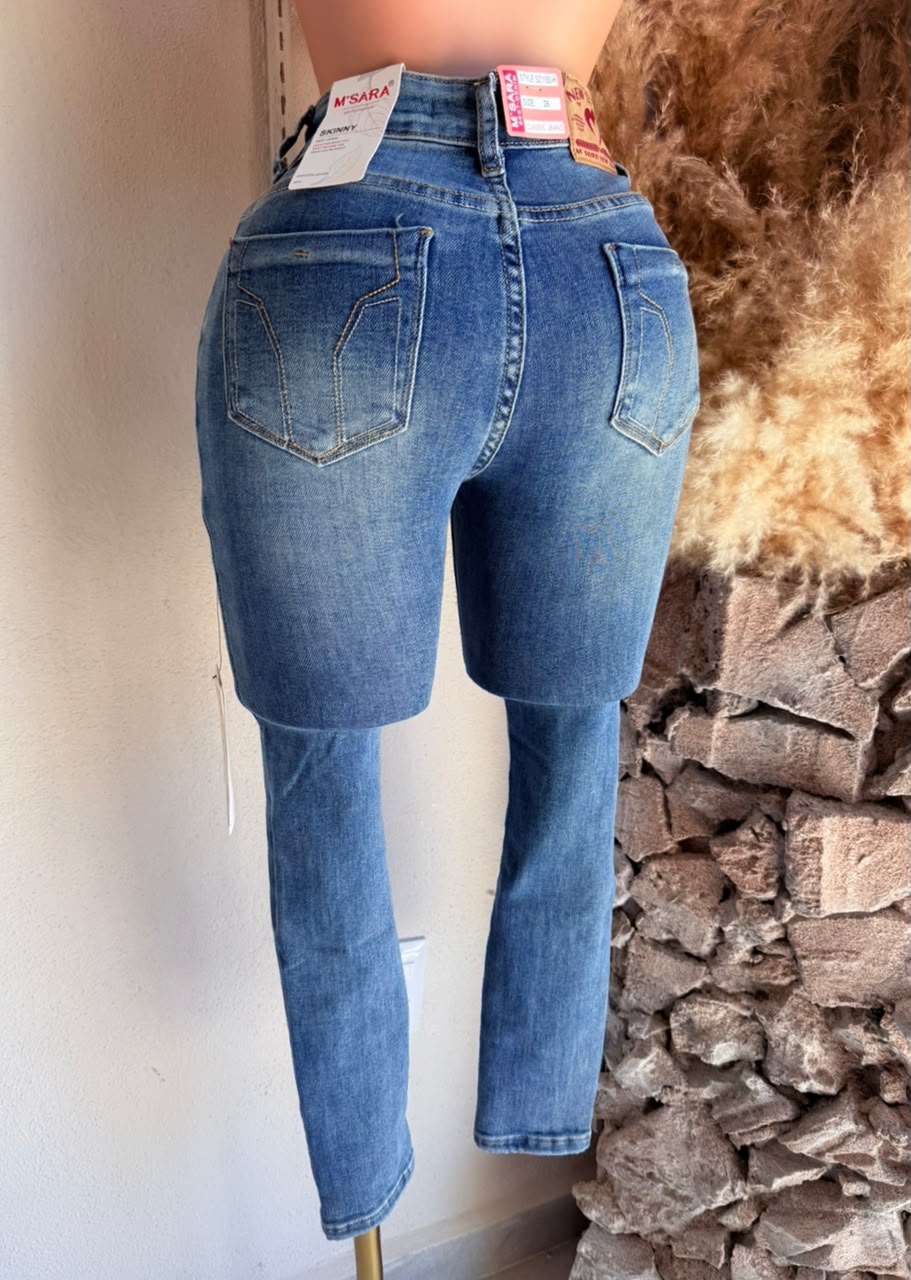 Pantalón Jeans Azul Tiro Alto 261756 imagen 3 MB Mayte Barrera
