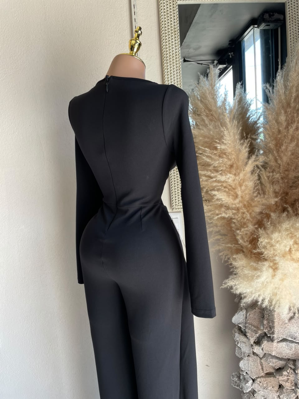 Jumpsuit negro 261966 look completo MB Mayte Barrera