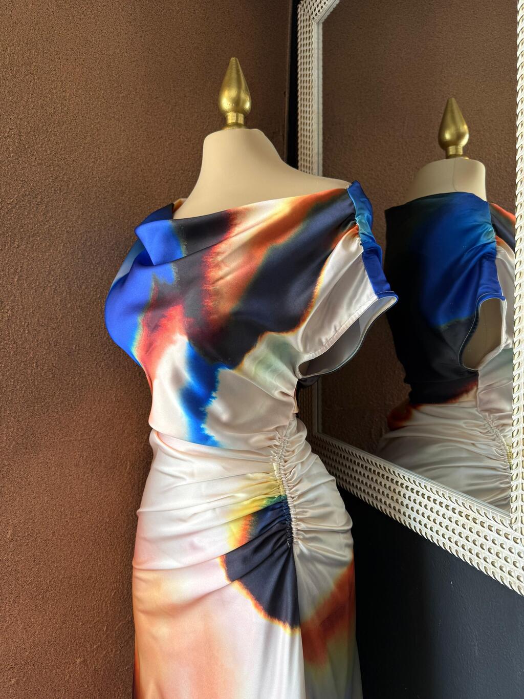 Vestido Midi Satén 260362