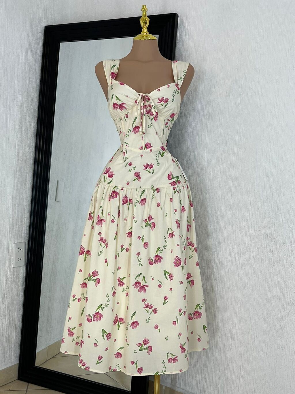 Vestido Midi Floral Romance Garden 260807