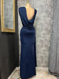 Vestido Largo Drapeado Elegancia Nocturna 261162