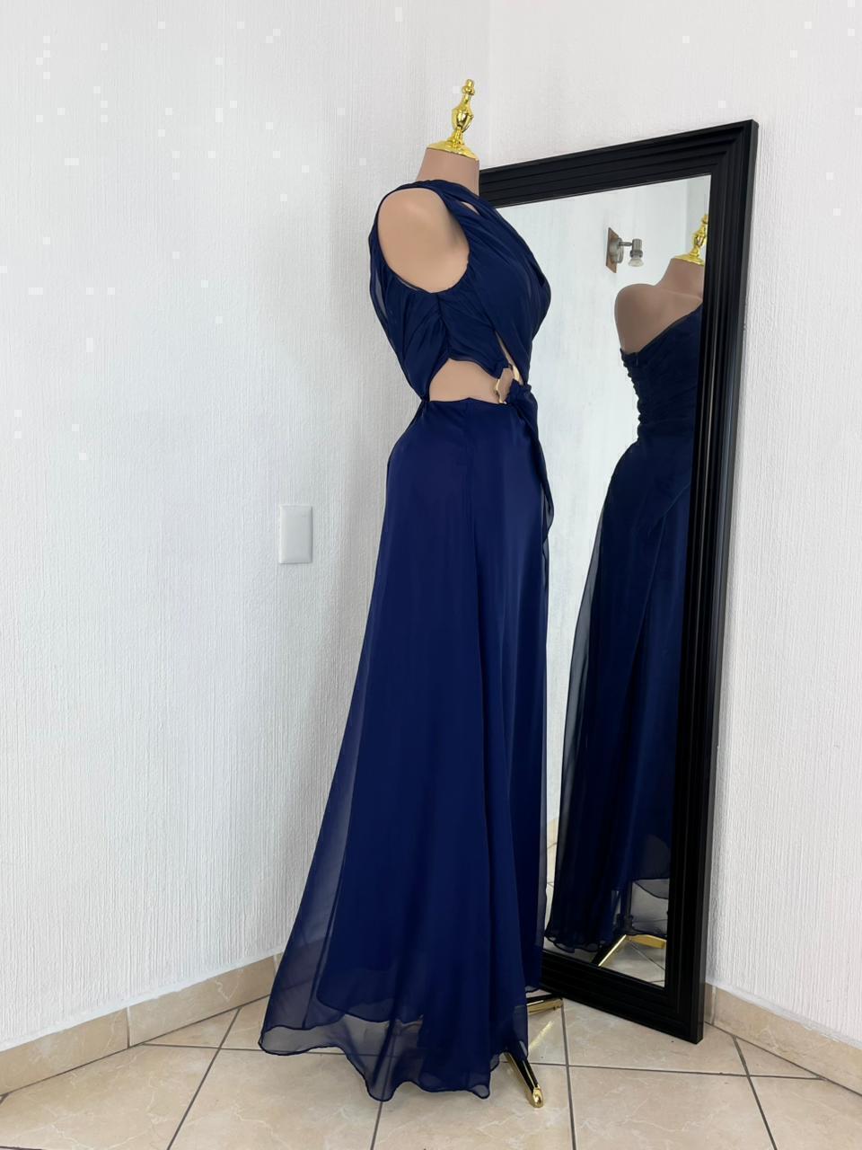 Vestido largo elegancia nocturna look completo MB Mayte Barrera