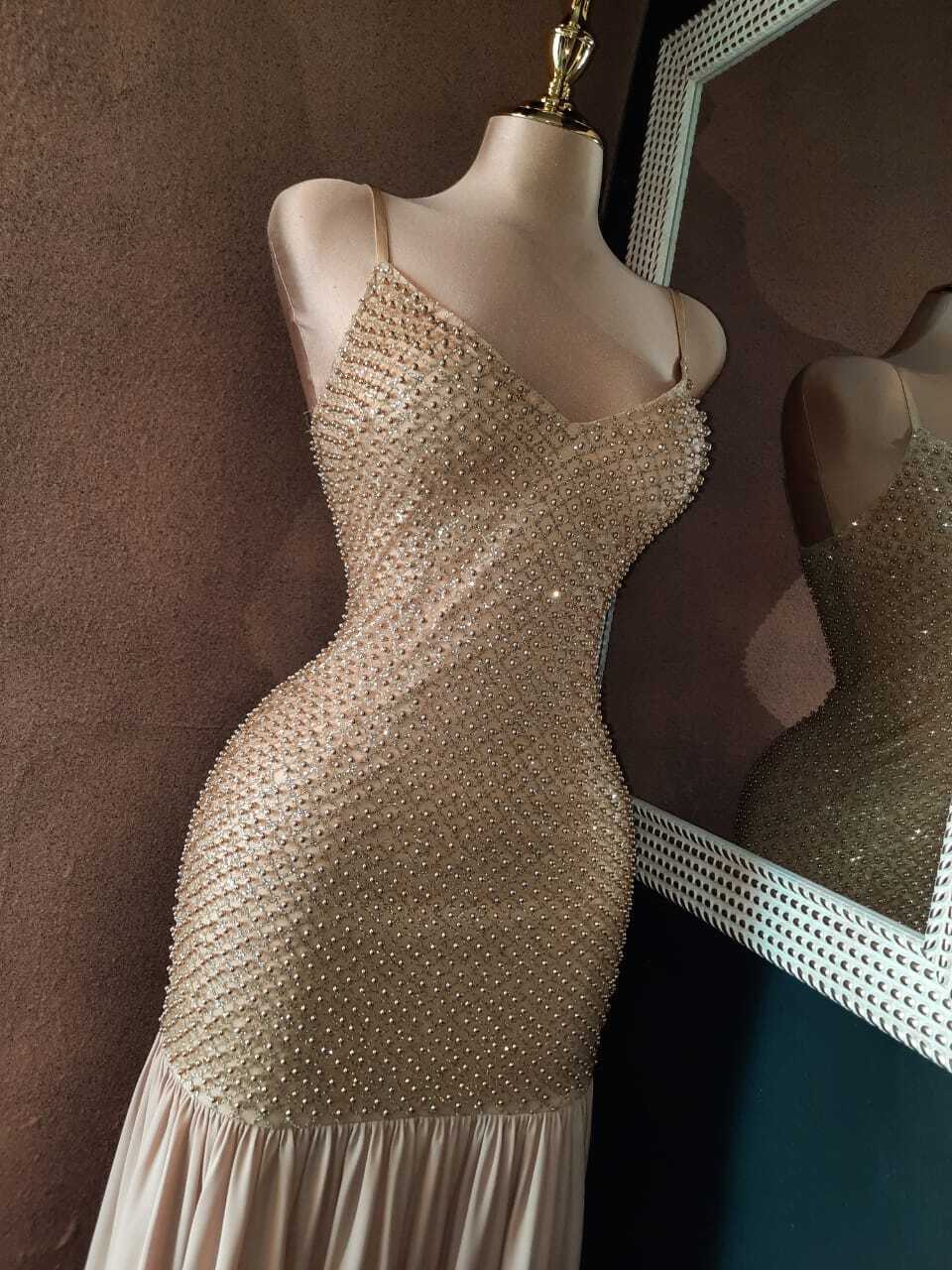 Vestido de gala Aurora con pedrería 252174 252175