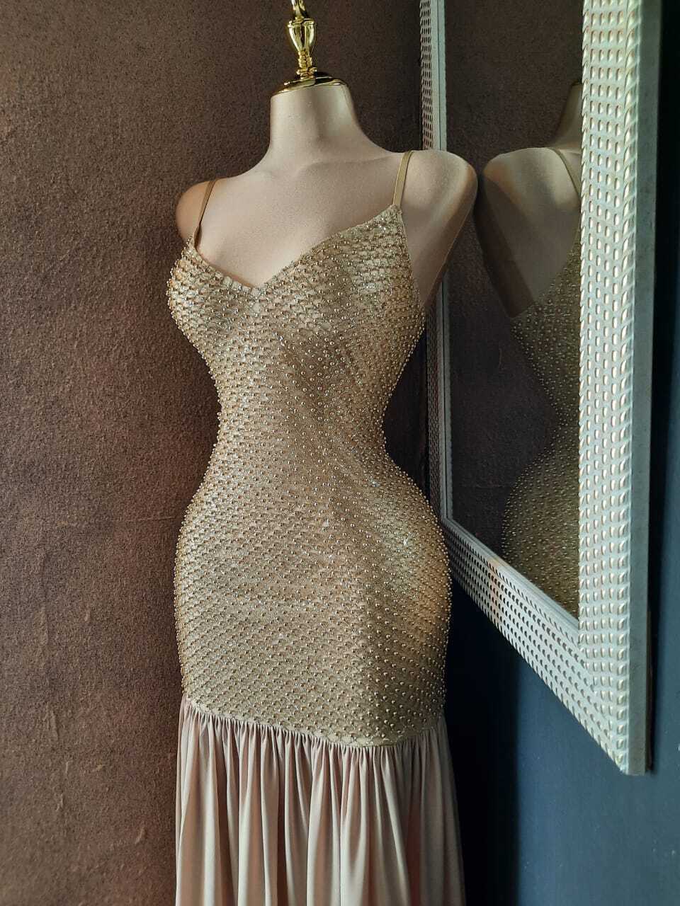 Vestido de gala Aurora con pedrería 252174 252175