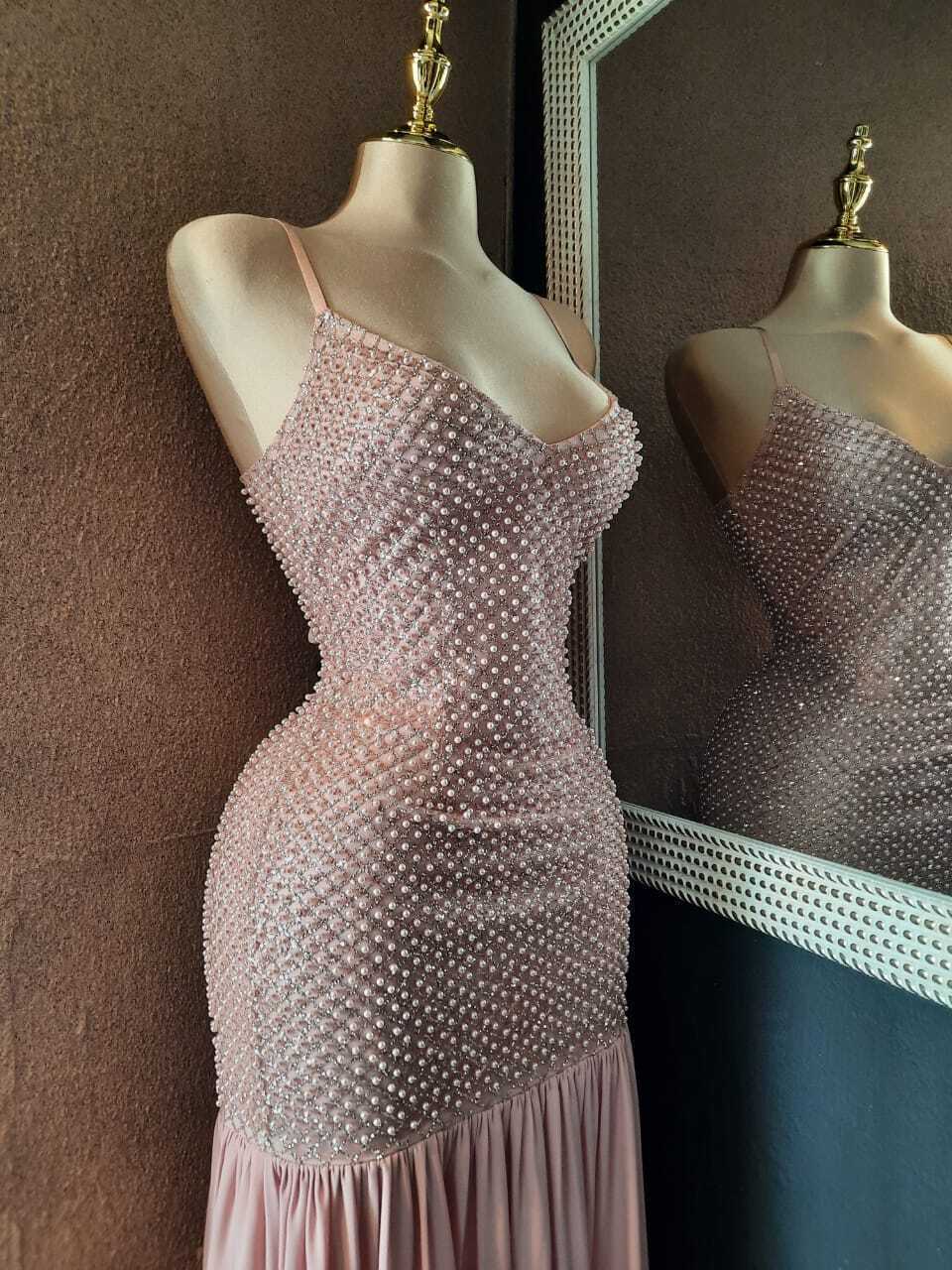 Vestido de gala Aurora con pedrería 252174 252175