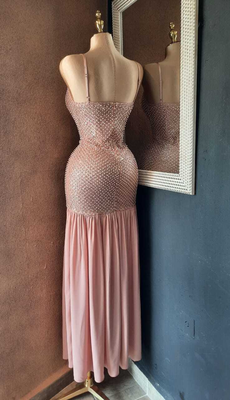 Vestido de gala Aurora con pedrería 252174 252175