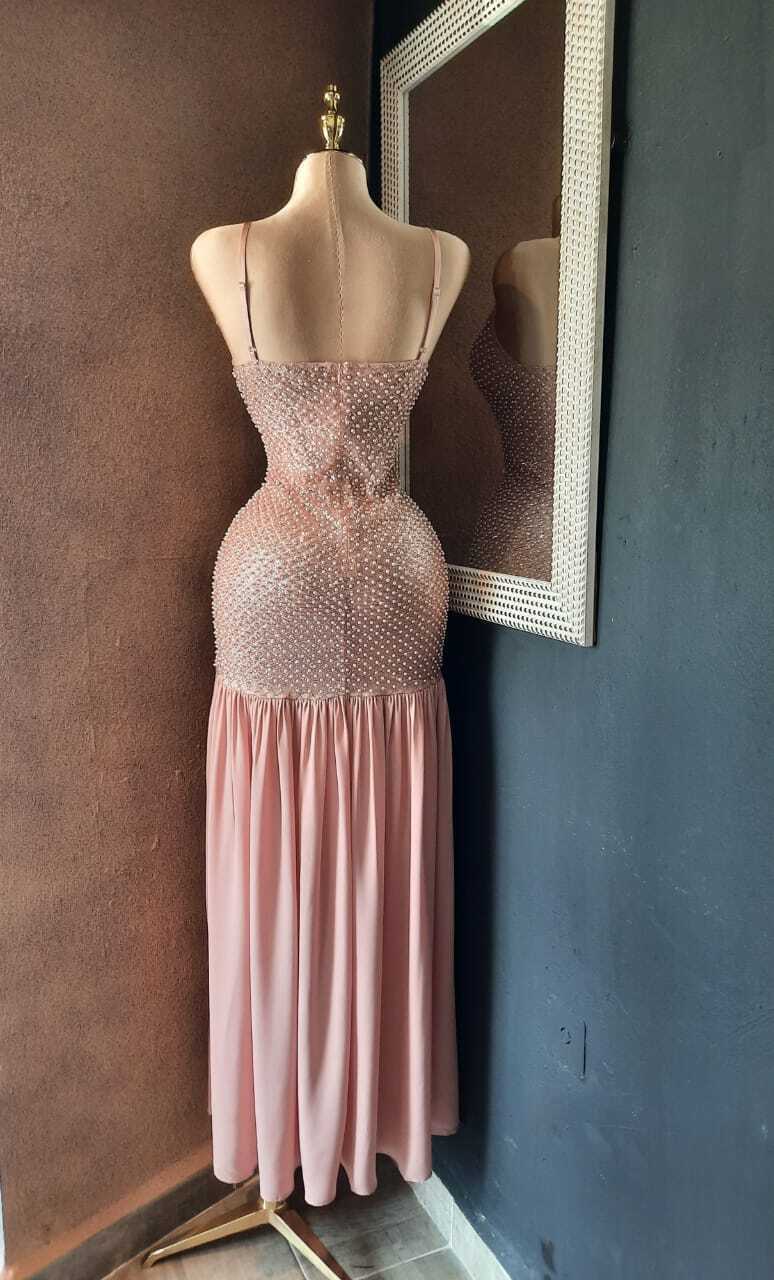 Vestido de gala Aurora con pedrería 252174 252175