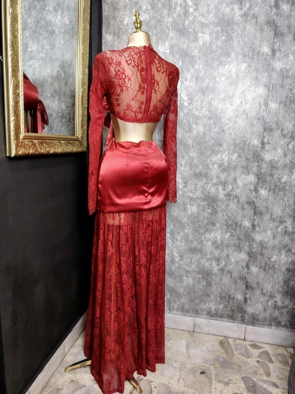 Vestido gala 260069 detalle adicional MB Mayte Barrera