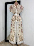 Set apricot multi barroco detalle de escote