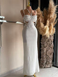 Vestido Largo Perlas Ivory 261597
